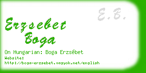erzsebet boga business card